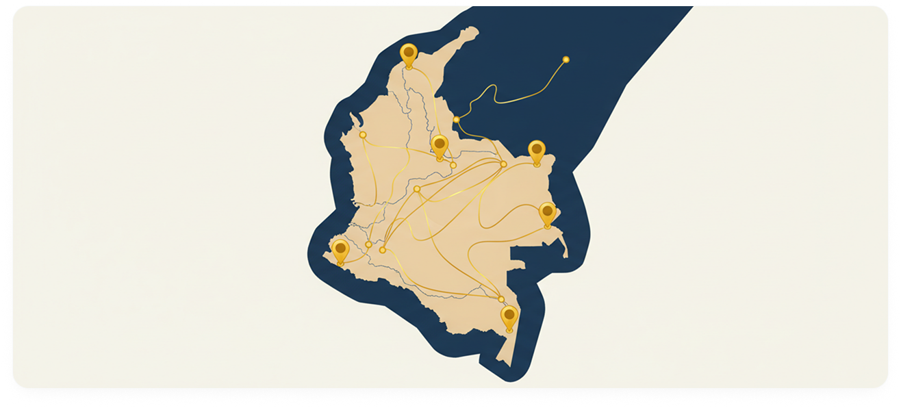 Mapa de cobertura nacional